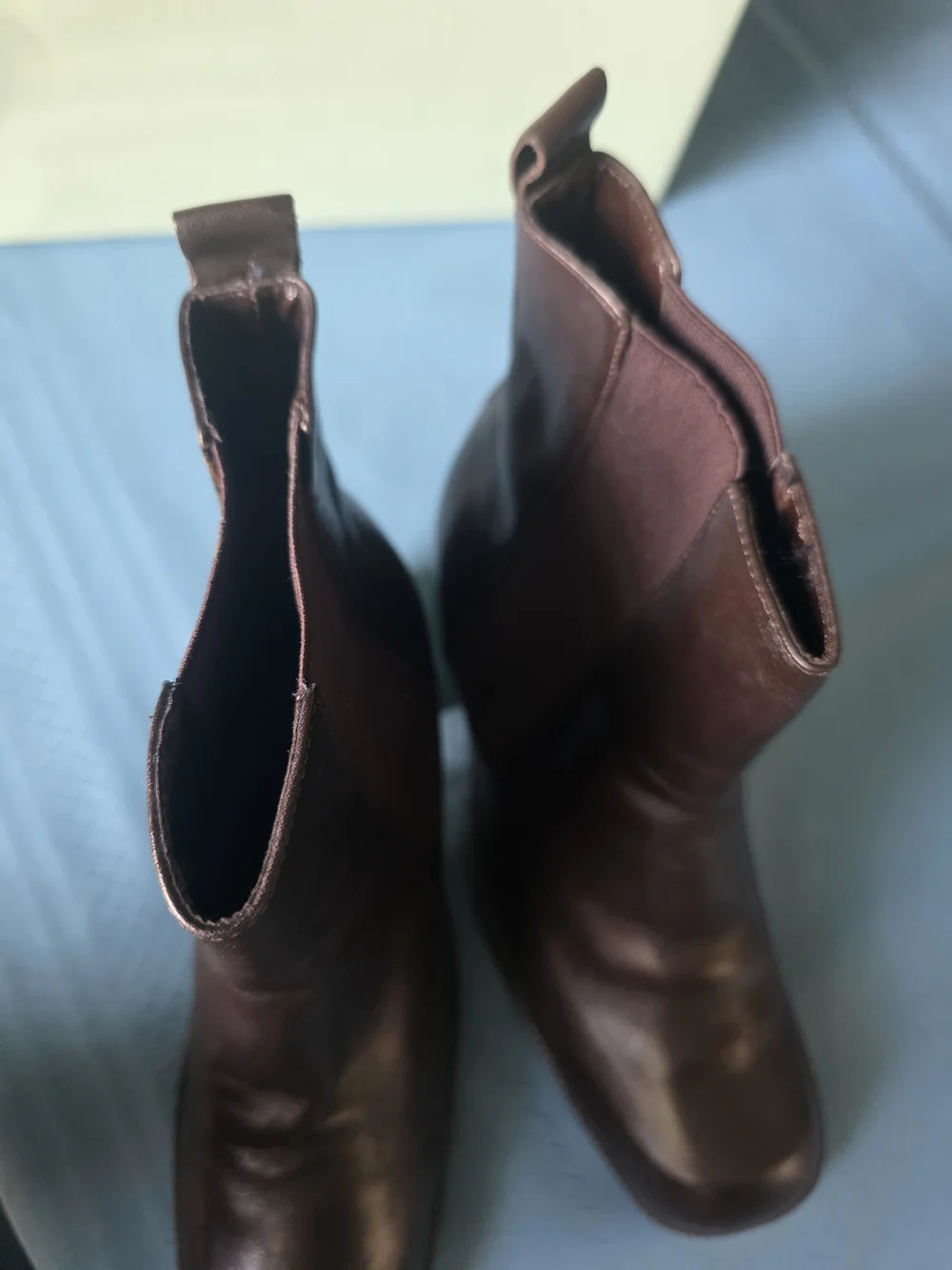 Gianni Bini Selby Western Brown Leather Ankle Boots 7.5M